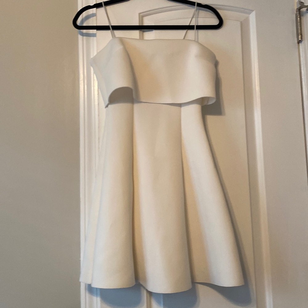 ASOS white spaghetti top dress